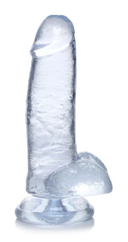 Jock C-thru Dildo With Balls – 8 Inch