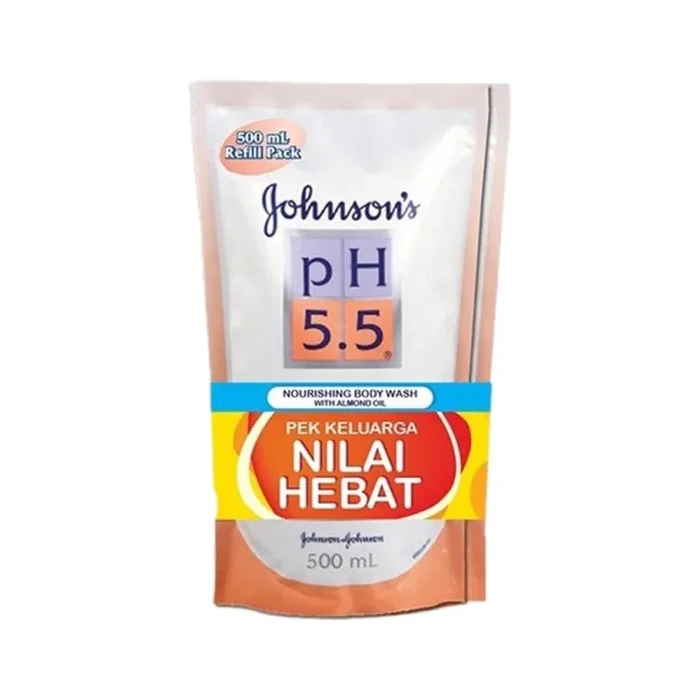 Johnsons PH5.5 Nourishing Body Wash With Almond Oil 500ml Twin Pack