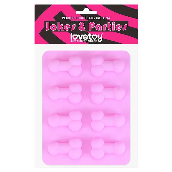 Jokes & Parties Pecker Chocolate/Ice Tray – Silicone Tray – Makes 8 Dickies