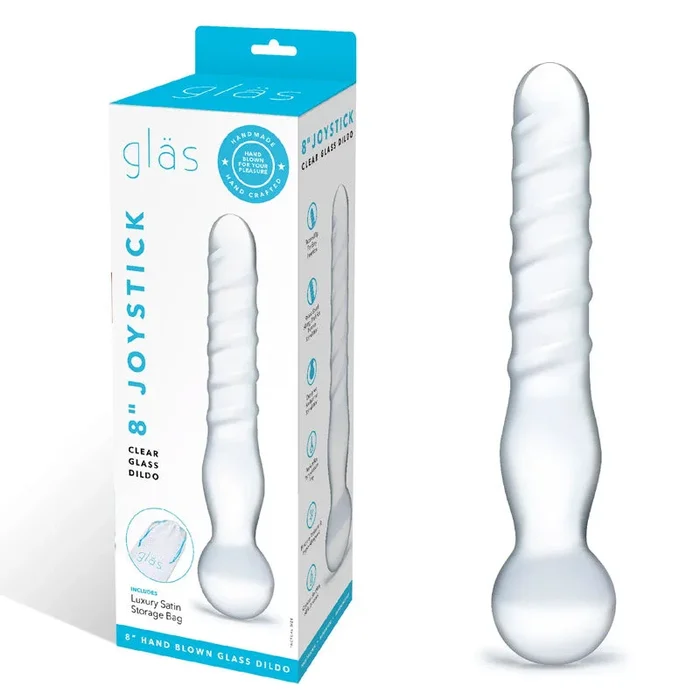 Joystick Clear Glass Dildo