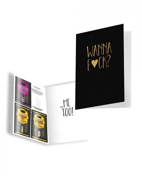 Kama Sutra Naughty Notes Greeting Cards – Wanna Fuck?