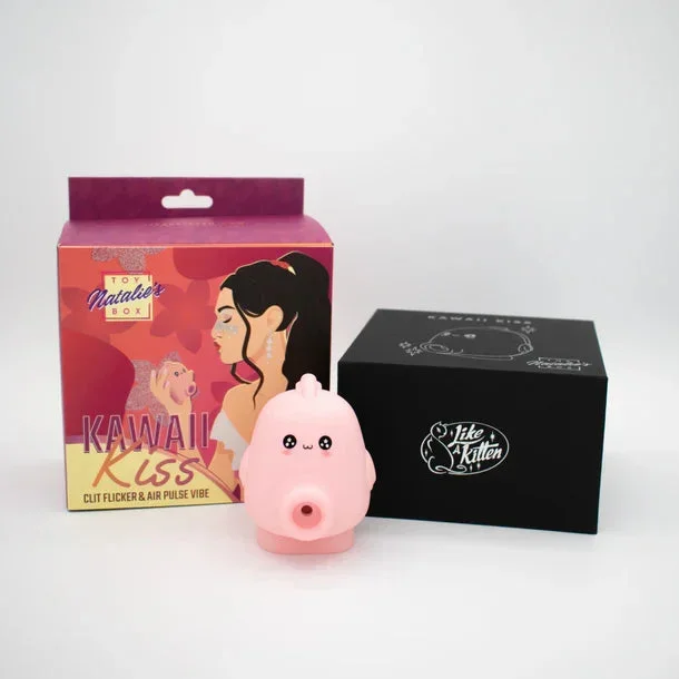 Kawaii Kiss Clit Flicker & Air Pulse Vibrator by Like a Kitten
