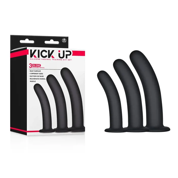 Kick Up Silicone Vaginal Dilator Training Kit – Set of 3 Sizes