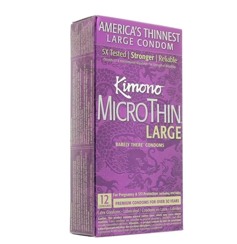 Kimono Kimono MicroThin Plus Large Condoms in 12 Pack