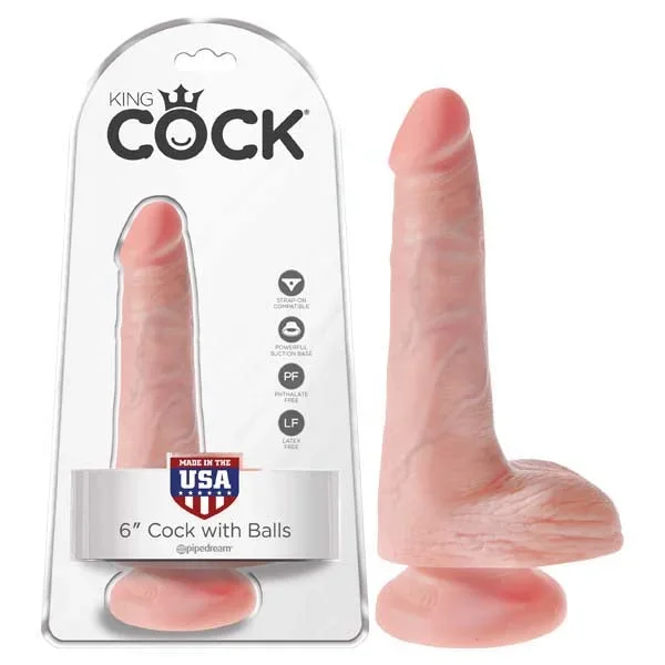 King Cock 6” Cock with Balls