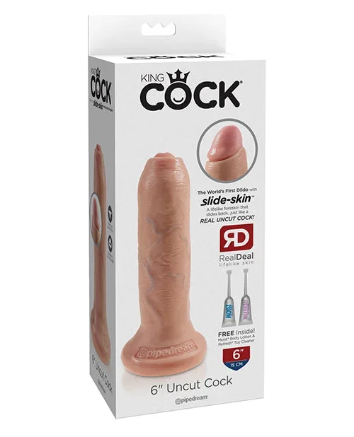King Cock 6″ Uncut Dildo – Flesh