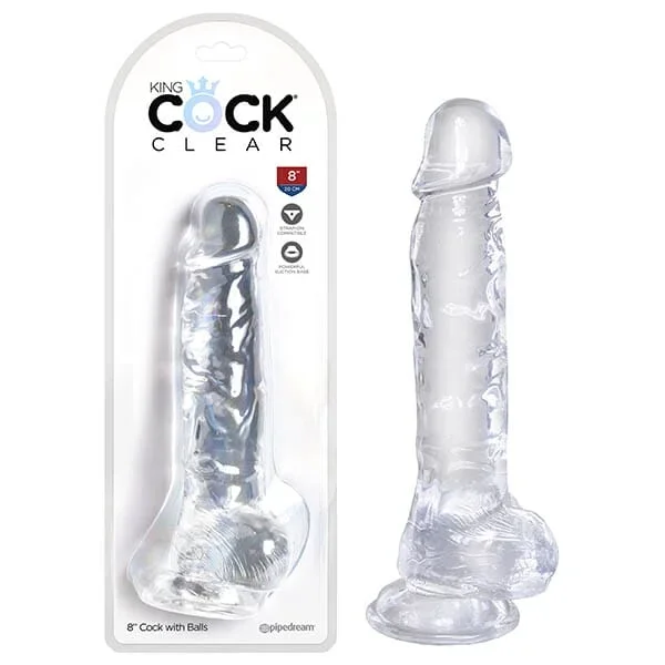 King Cock 8” Cock with Balls –