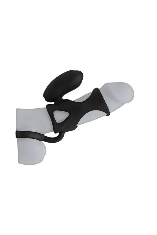 Kink By Doc Johnson – Caged Vibrating Silicone Cock Cage – Black