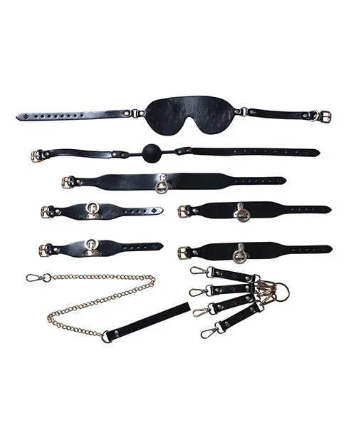 Kinky Play Box BDSM Kit 5 Piece Bondage Set – Black