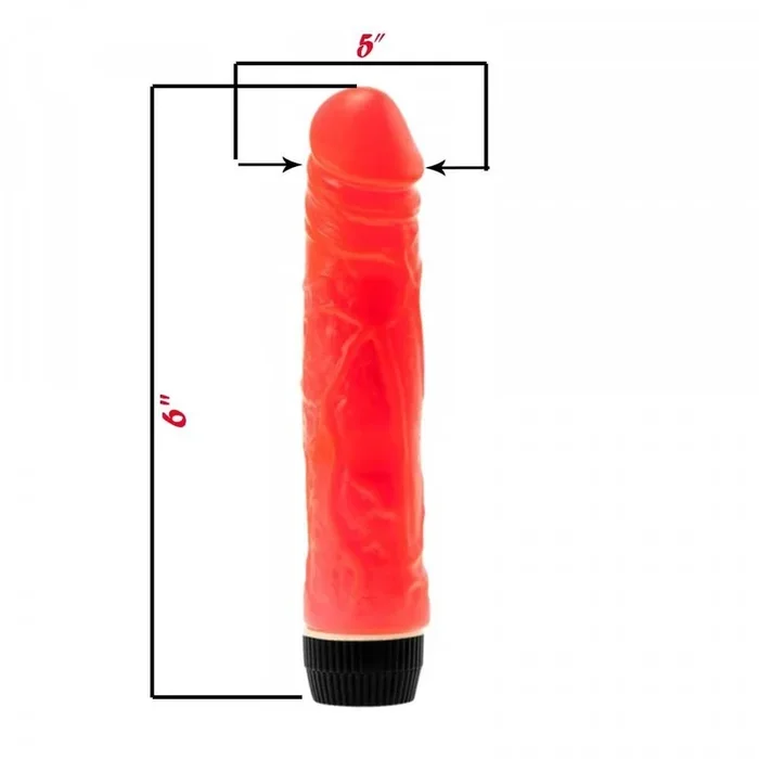Kinx Osiris 6 Realistic Realistic Vibrator Red 6.25 Inches
