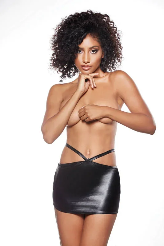 Kitten Angel Blush Open Back Mini Skirt