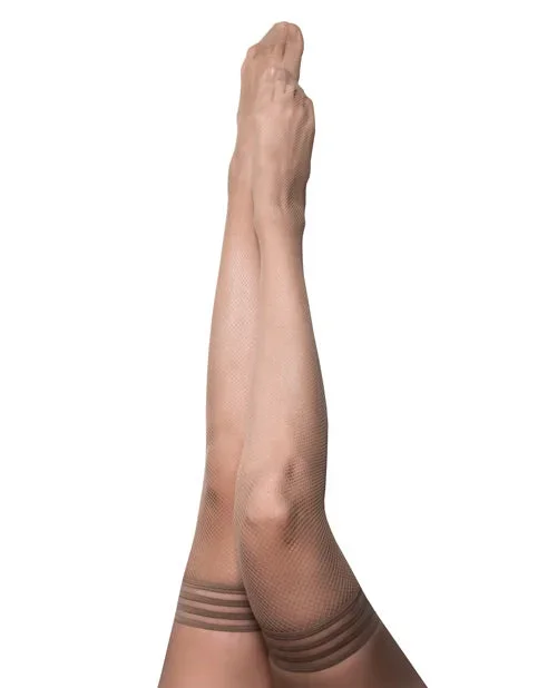 Kix’ies Samantha Fishnet Thigh High Nude B