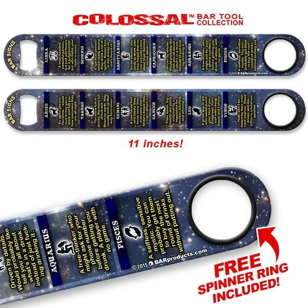 Kolorcoat™ 11″ Long COLOSSAL™ Speed Bottle Opener – Bar Star Signs