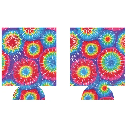 Kolorcoat™ Can Cooler (2 Pack) – Tie Dye Circles
