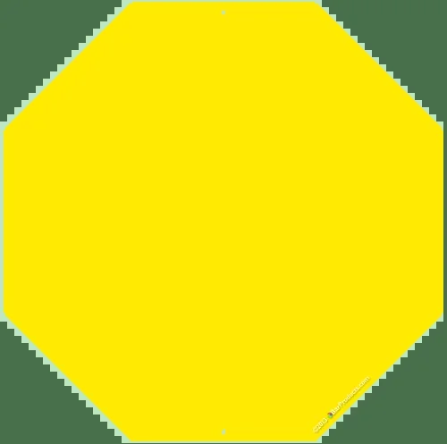 Kolorcoat™ Custom Octagon Metal Bar Sign – Yellow