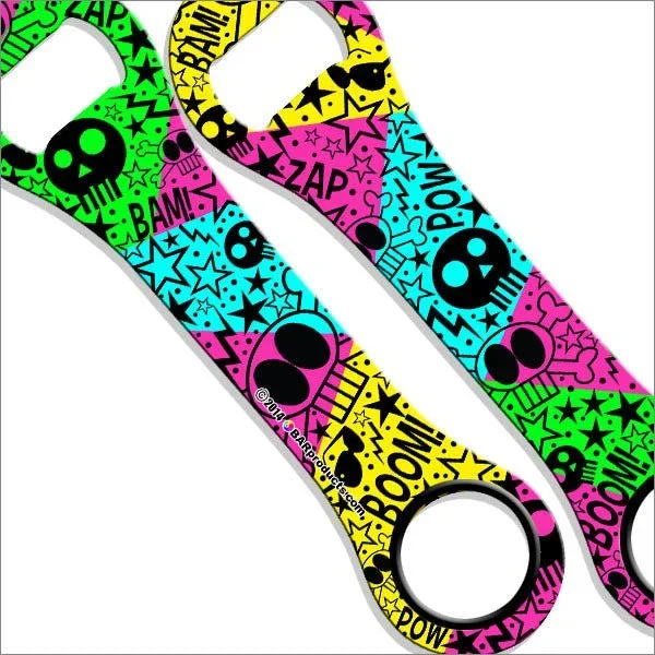 Kolorcoat™ Dog Bone Bottle Opener – Retro Pop Skulls