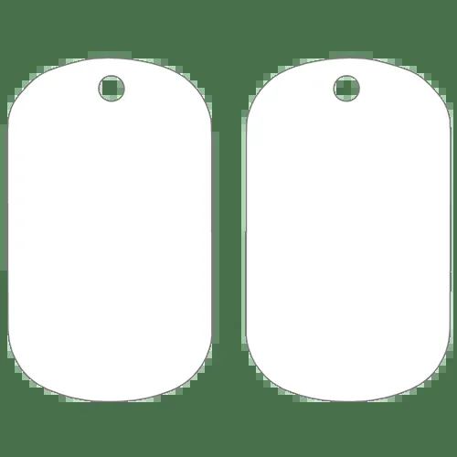 Kolorcoat™ Dog Tag – White