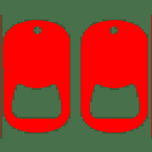 Kolorcoat™ Dog Tag Opener – Red