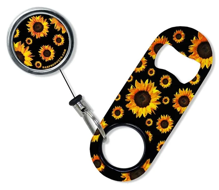 Kolorcoat™ Mini Opener with Retractable Reel – Sunflowers