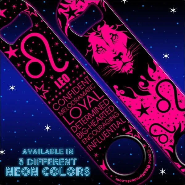 Kolorcoat™ NEON Zodiac Speed Bottle Opener – LEO