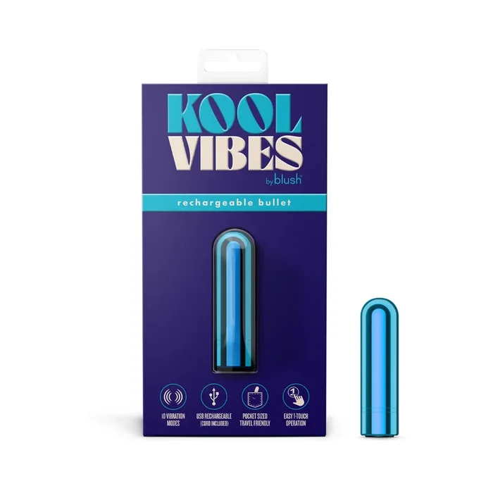 Kool Vibes Rechargeable Mini Bullet Blueberry