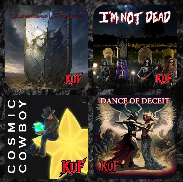 KuF Song Cover Pack Cork Bottom Coaster