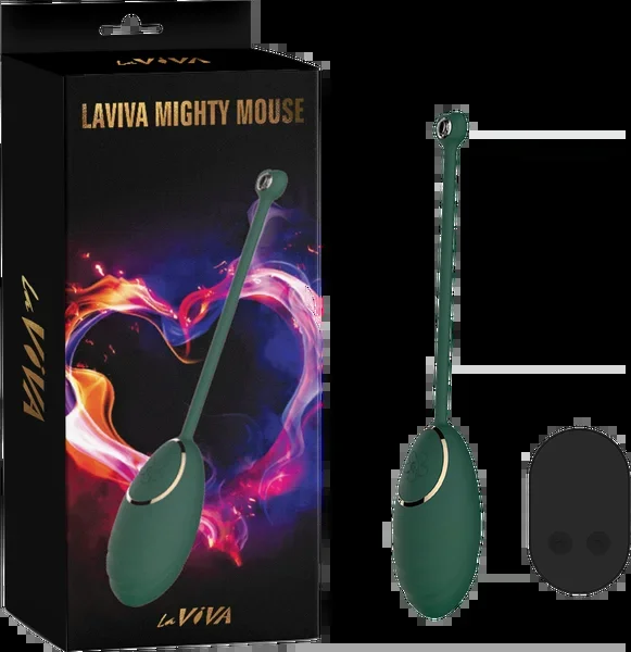 La Viva Mighty Mouse Remote Controlled Vibrating Egg Teal