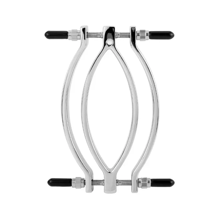 Labia Clamp Adjustable Vagina Speculum in Stainless Steel with Tip Covers