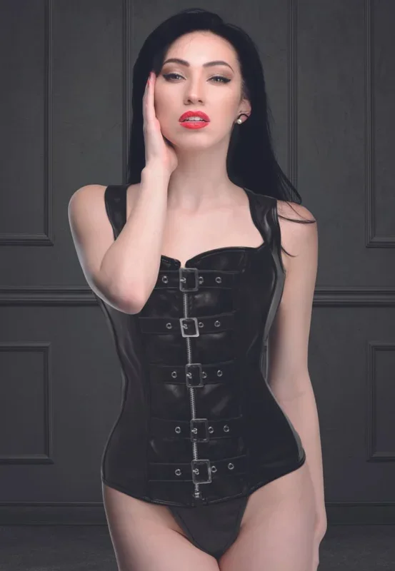 Lace-up Corset and Thong – Large