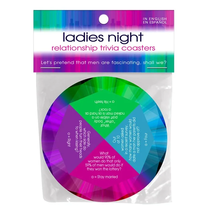 Ladies Night Relationship Trivia Coaster