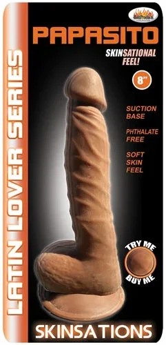 Latin Lover 8-Inch Dildo with Realistic Feel and Suction Cup