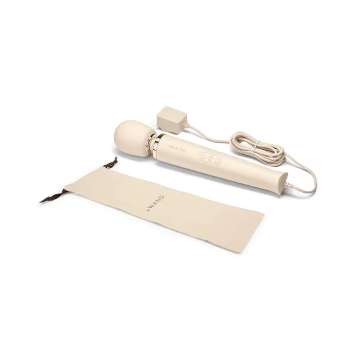 Le Wand Powerful Plug-In Vibrating Massager – Cream