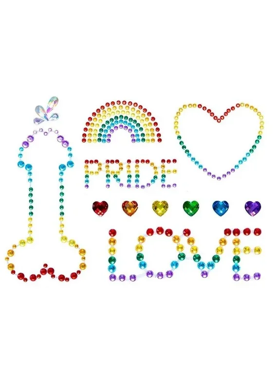 Leg Avenue Pride Body Jewels – Pride & Love Body Stickers