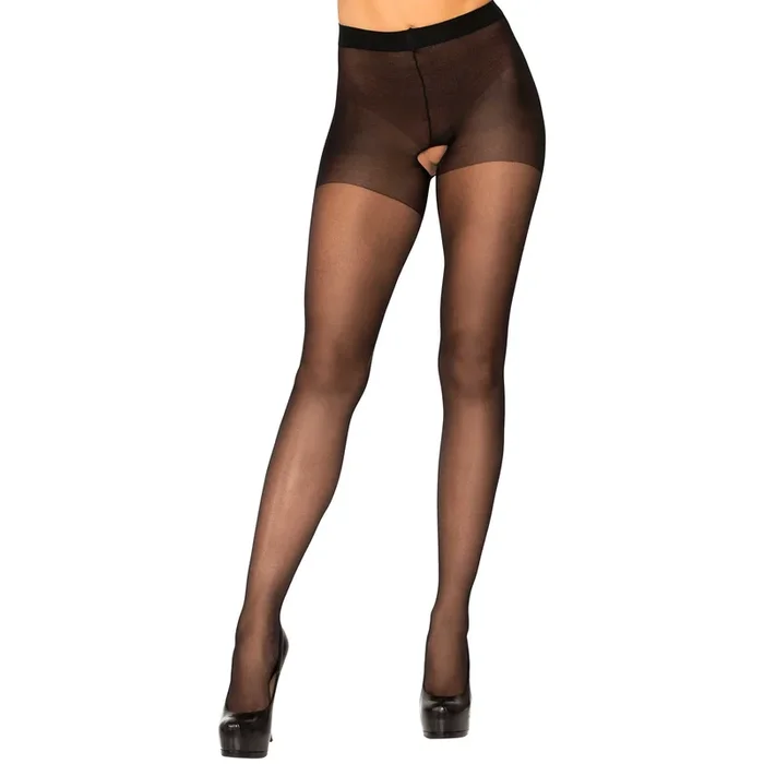 Leg Avenue Sheer Crotchless Tights