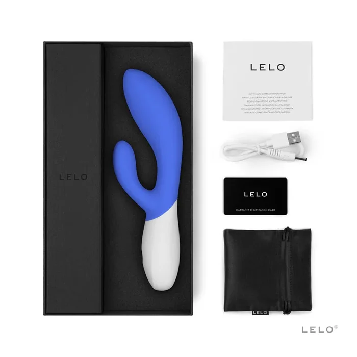 LELO INA WAVE 2 Rechargeable Dual Stimulator Blue