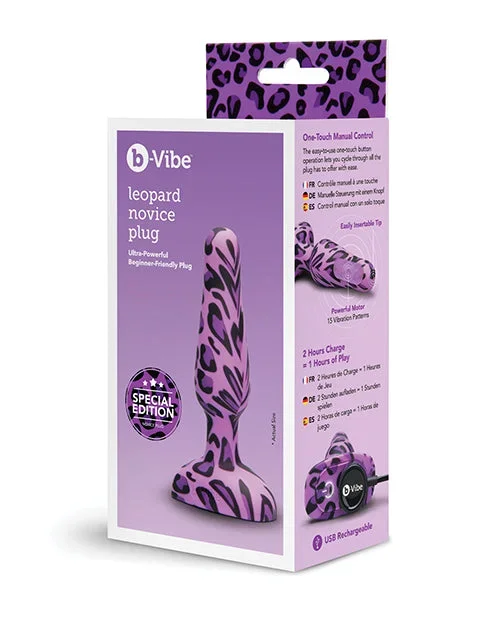 Leopard Print Novice Plug with Body-Safe Silicone