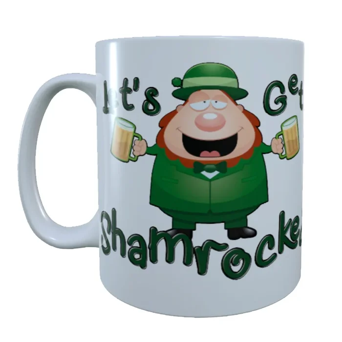 Let’s Get Shamrocked, St. Patrick’s Day, 15 oz Mug