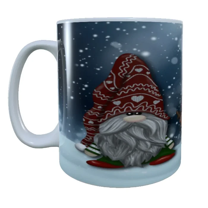 Let It Snow, Gnome & Dog, 15 oz Mug