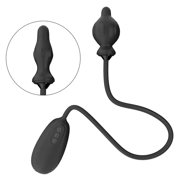 Leto Hyper Bloom Inflatable & Vibrating Silicone Anal Plug Kit