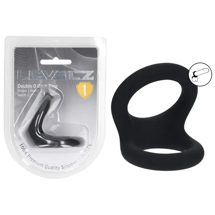 LEVELZ Double O Silicone Cock Ring – M – – Cock & Balls Rings