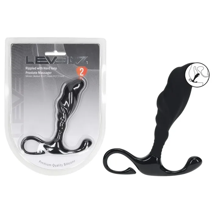 LEVELZ Rippled with Hard Loop Prostate Massager – Medium – Medium Prostate Massager