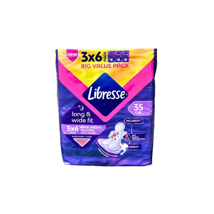 Libresse WBNightW 35cm (3X6) Big Value Pack