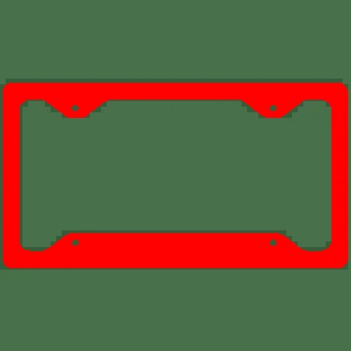 License Plate Frame – Red