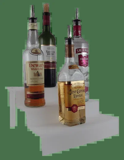 Liquor Bottle Shelves – Frosted Acrylic – Options Available