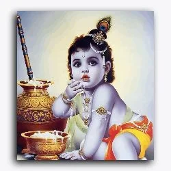 Little Krishna having Maakhan – Janmasthami