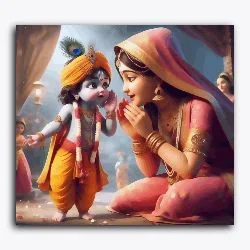 Little Krishna with Yashoda Maiya – Janmasthami