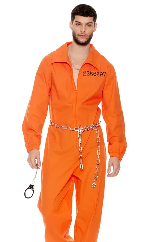 Lock it Down Men’s Inmate Costumes