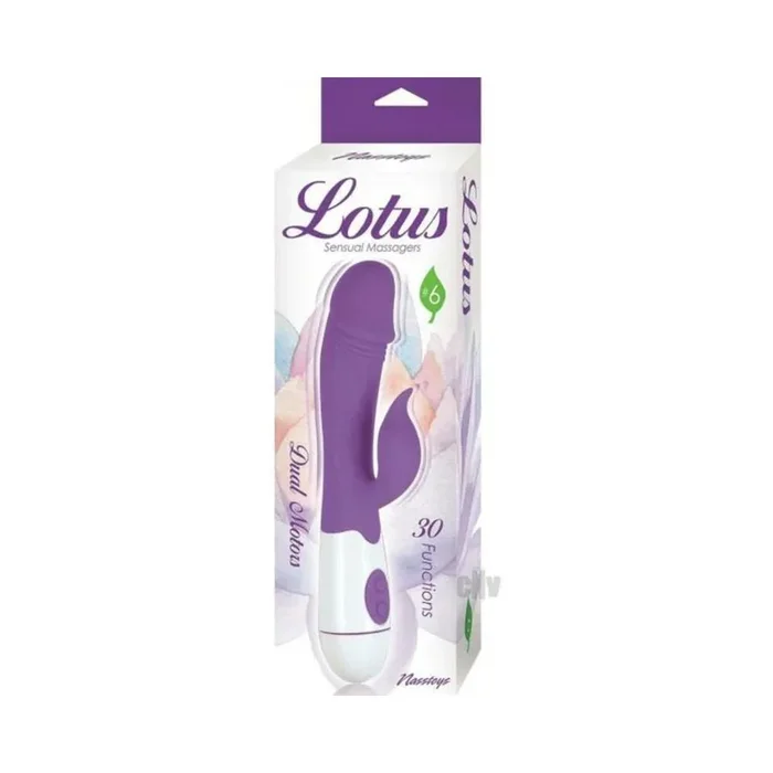Lotus Sensual Massagers #6 Dual Stimulator Silicone Purple
