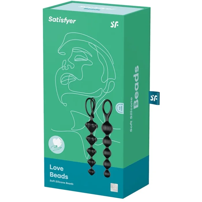 Love Beads Soft Silicone Beads – Black