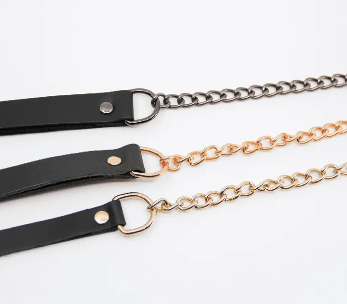 Love In Leather Leather & Chain Lead